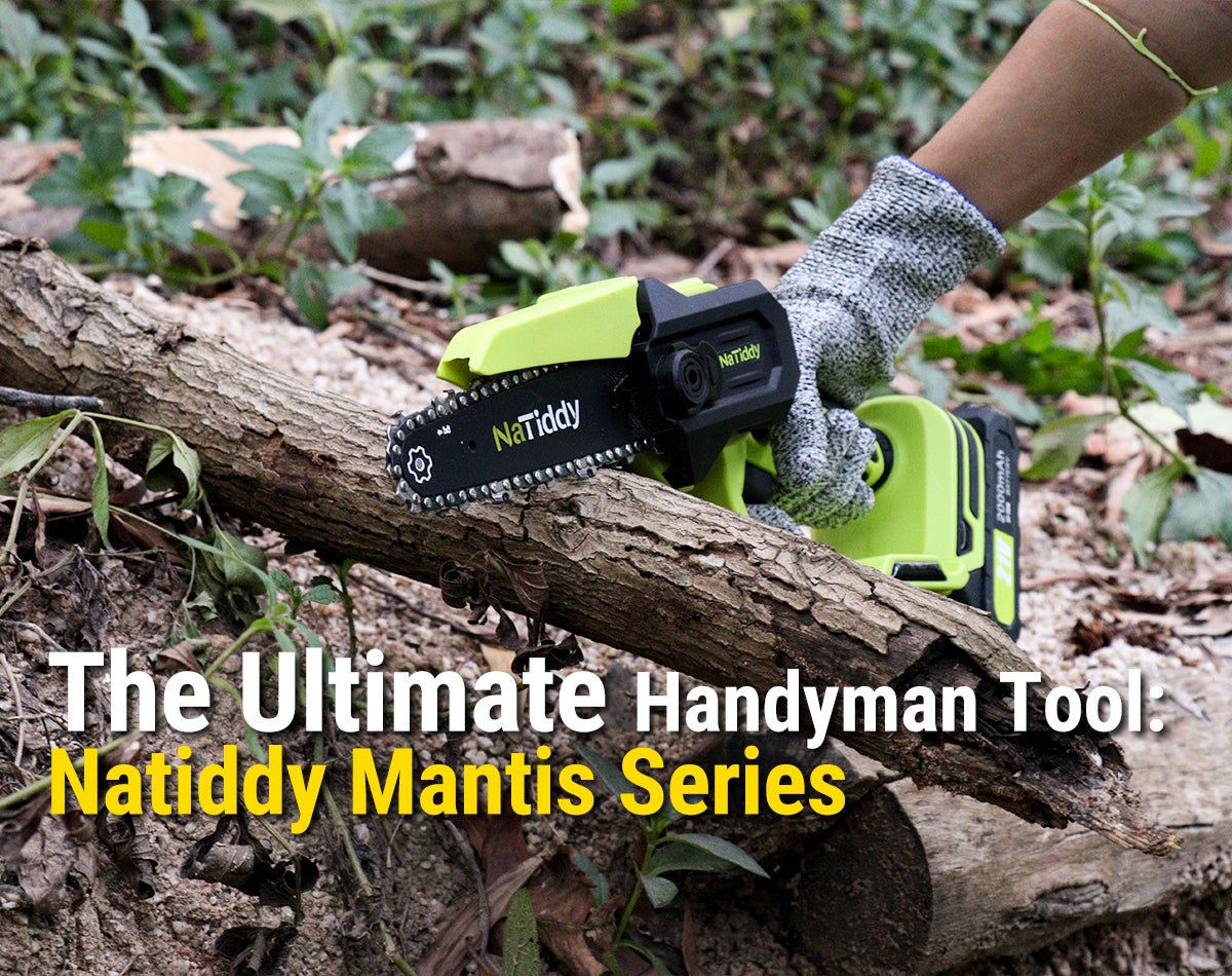 "The Ultimate Handyman Tool: Natiddy Mantis Series 6-inch Mini Chainsaw" - NaTiddy